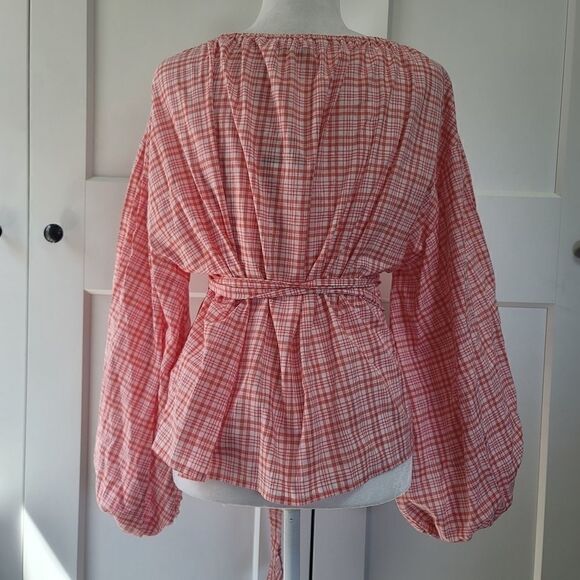 Michael Michael kors women metallic plaid wrap top - Picture 11 of 13